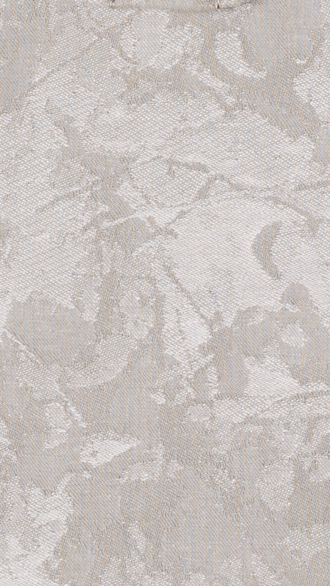 Close-up image of Mabē's jacquard  weave Ashland Camo warm gray cotton/linen fabric with camouflage pattern