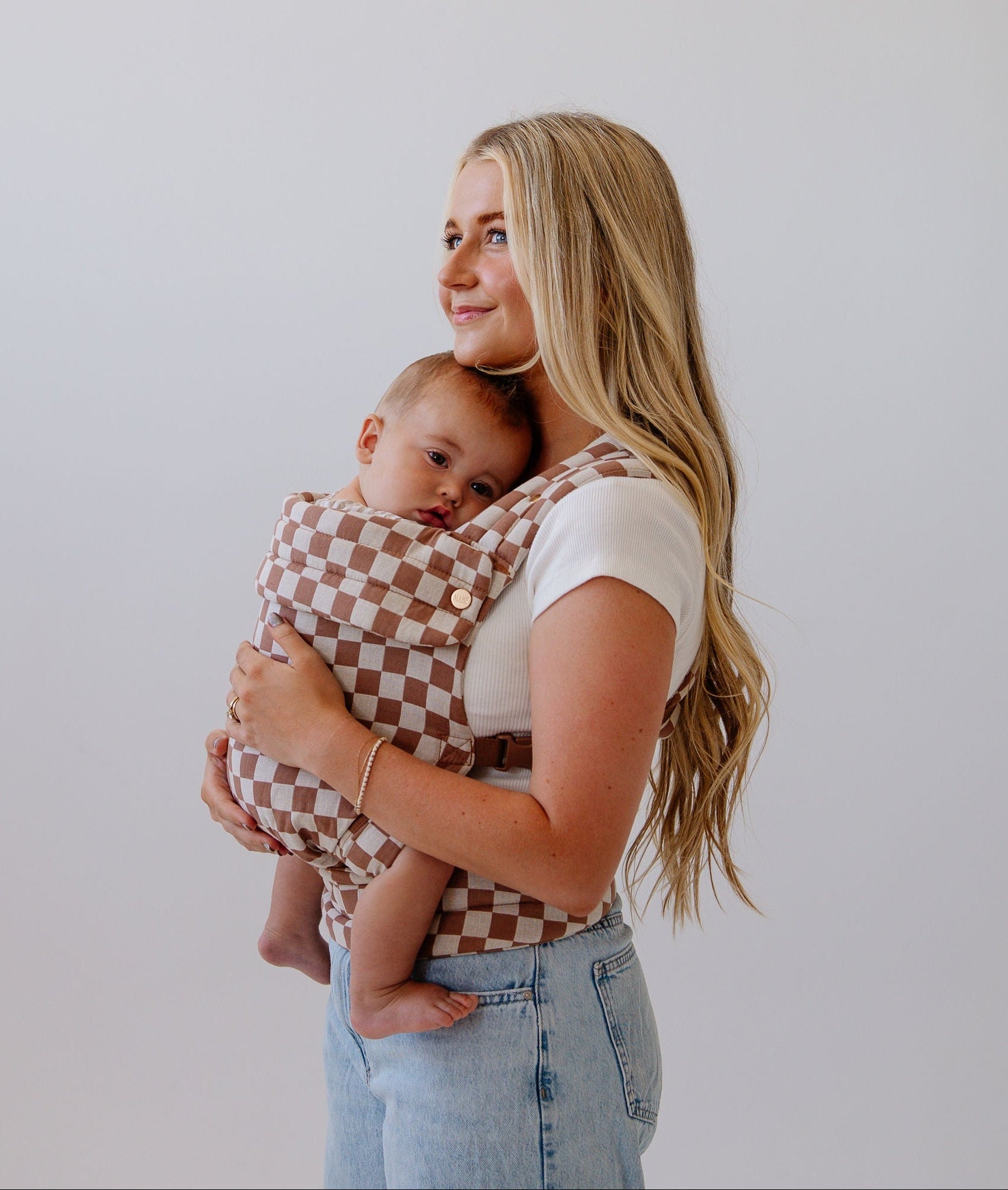 The Monarch Baby Carrier - Mocha Check – Mabē