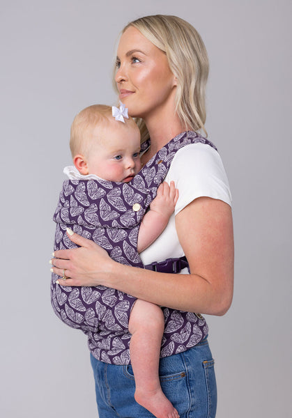 The Monarch Baby Carrier - Violet Wings – Mabē